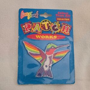 Lisa Frank Patch Works Humming Bird Iron On Patch